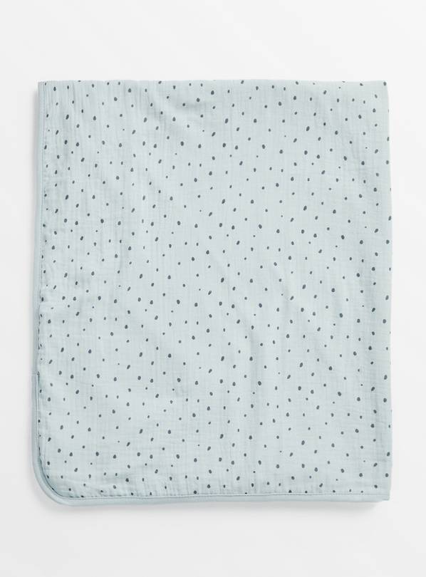 Buy Blue Spot Gauze Blanket One Size Baby blankets and quilts